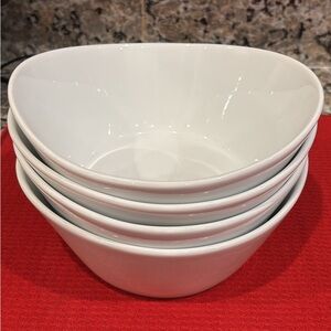 Classic White Porcelain Bowl Set